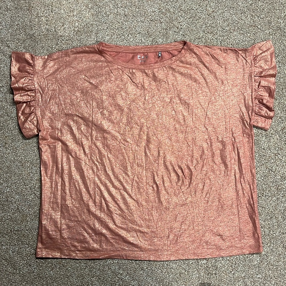 Day metallic peach riddle top
XXL